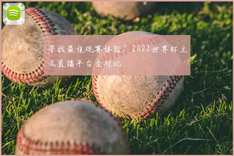 寻找最佳观赛体验?2022世界杯主流直播平台全对比