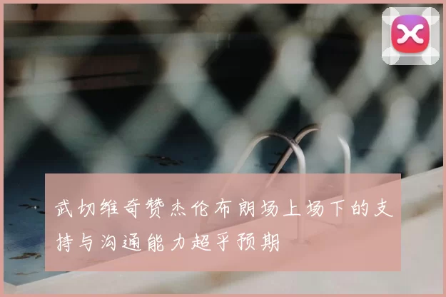 武切维奇赞杰伦布朗场上场下的支持与沟通能力超乎预期