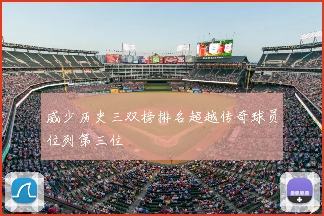 威少历史三双榜排名超越传奇球员位列第三位