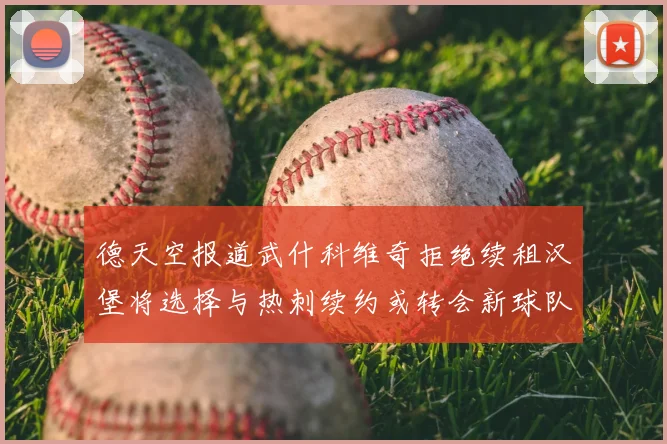 德天空报道武什科维奇拒绝续租汉堡将选择与热刺续约或转会新球队